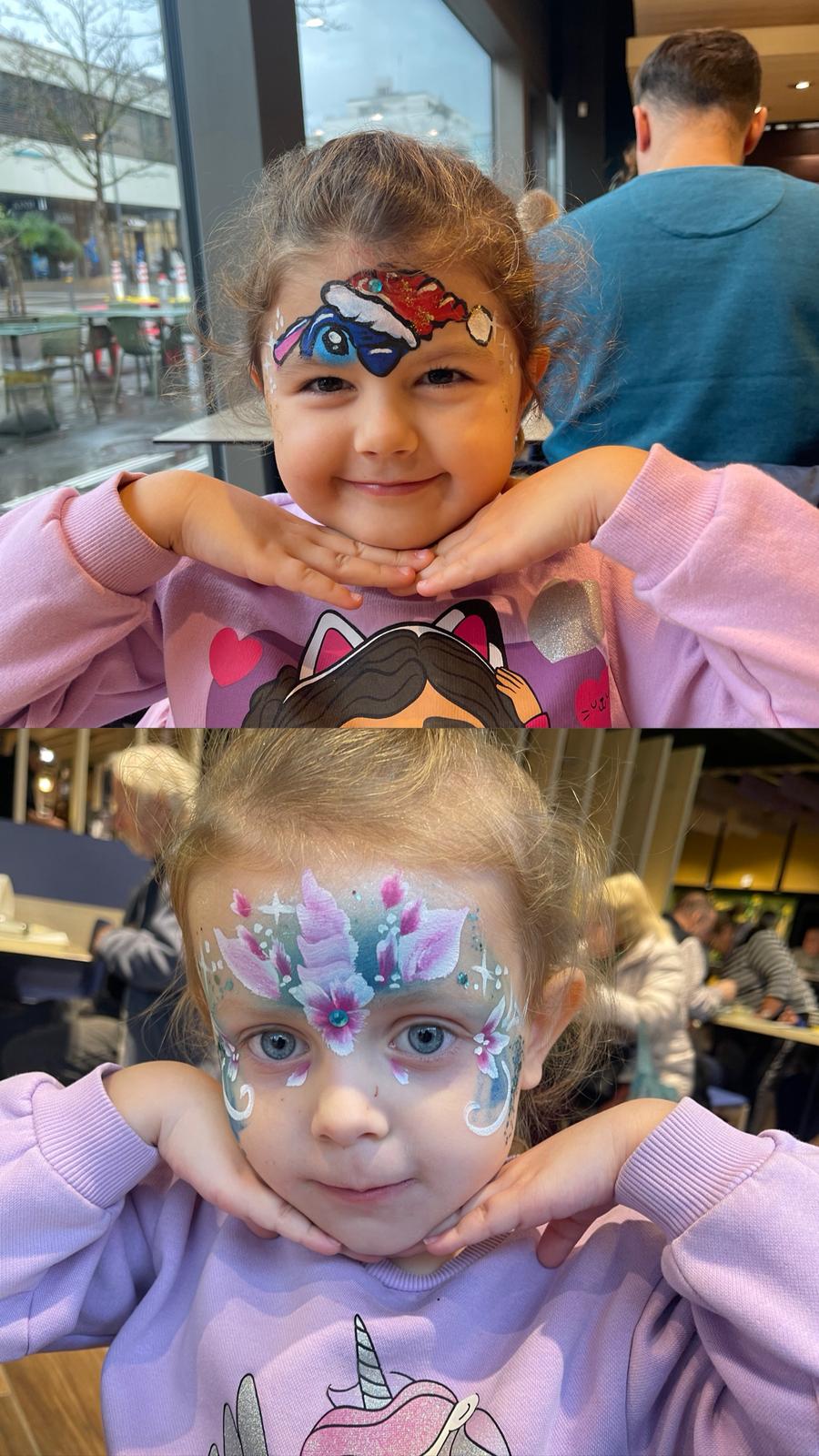 Kinder mit Face Art im Illuster
