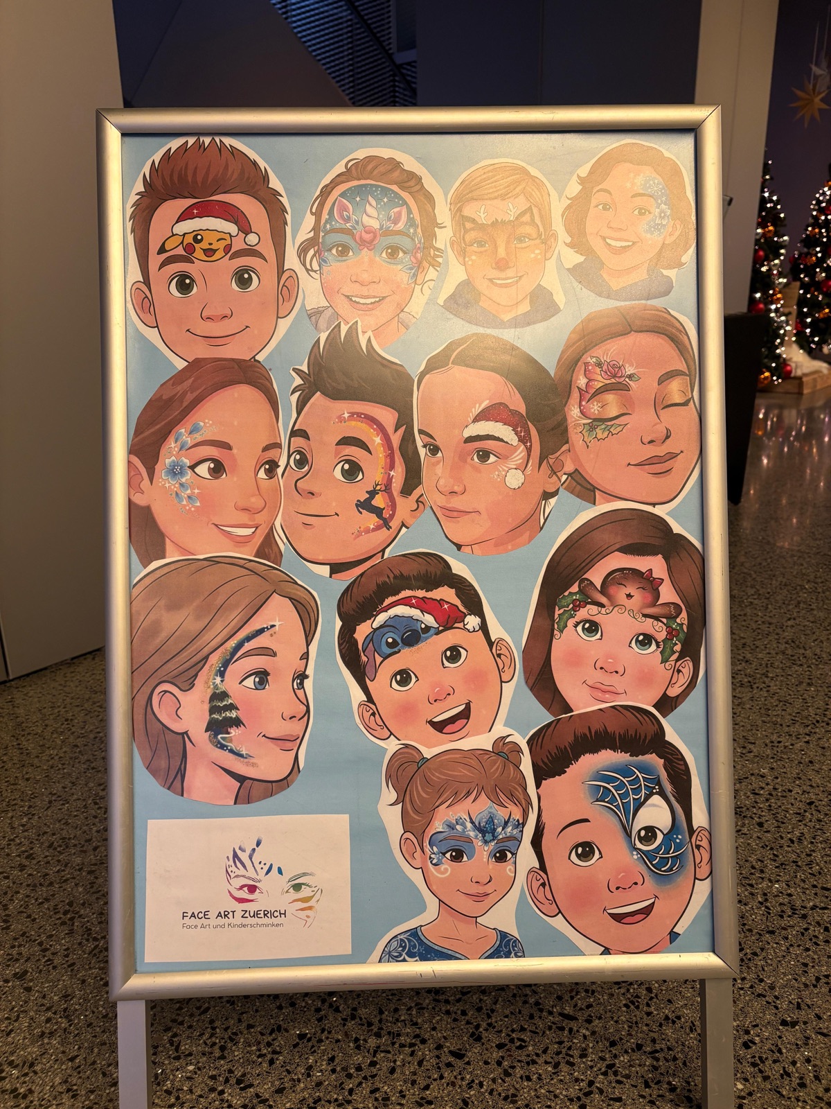 Face Art Motivboard im Illuster