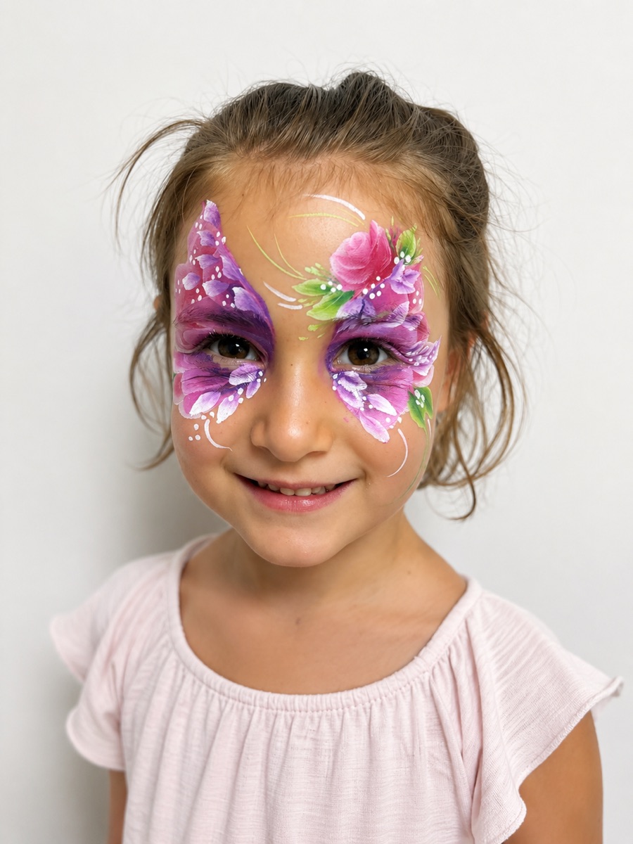 Kinderschminken — Schmetterling Face Art