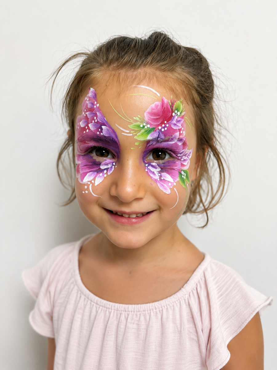 Kinderschminken — Schmetterling Face Art